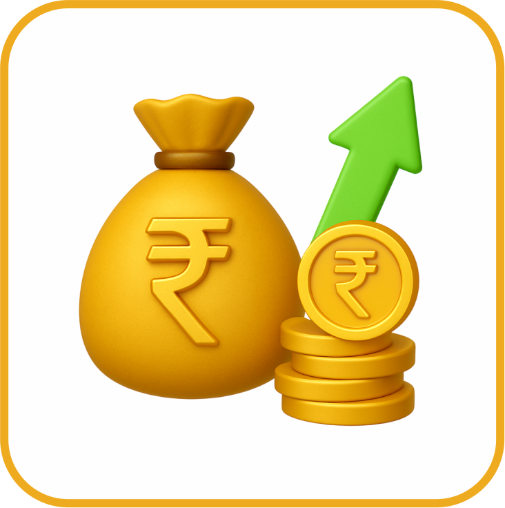 Higher potential than traditional savings